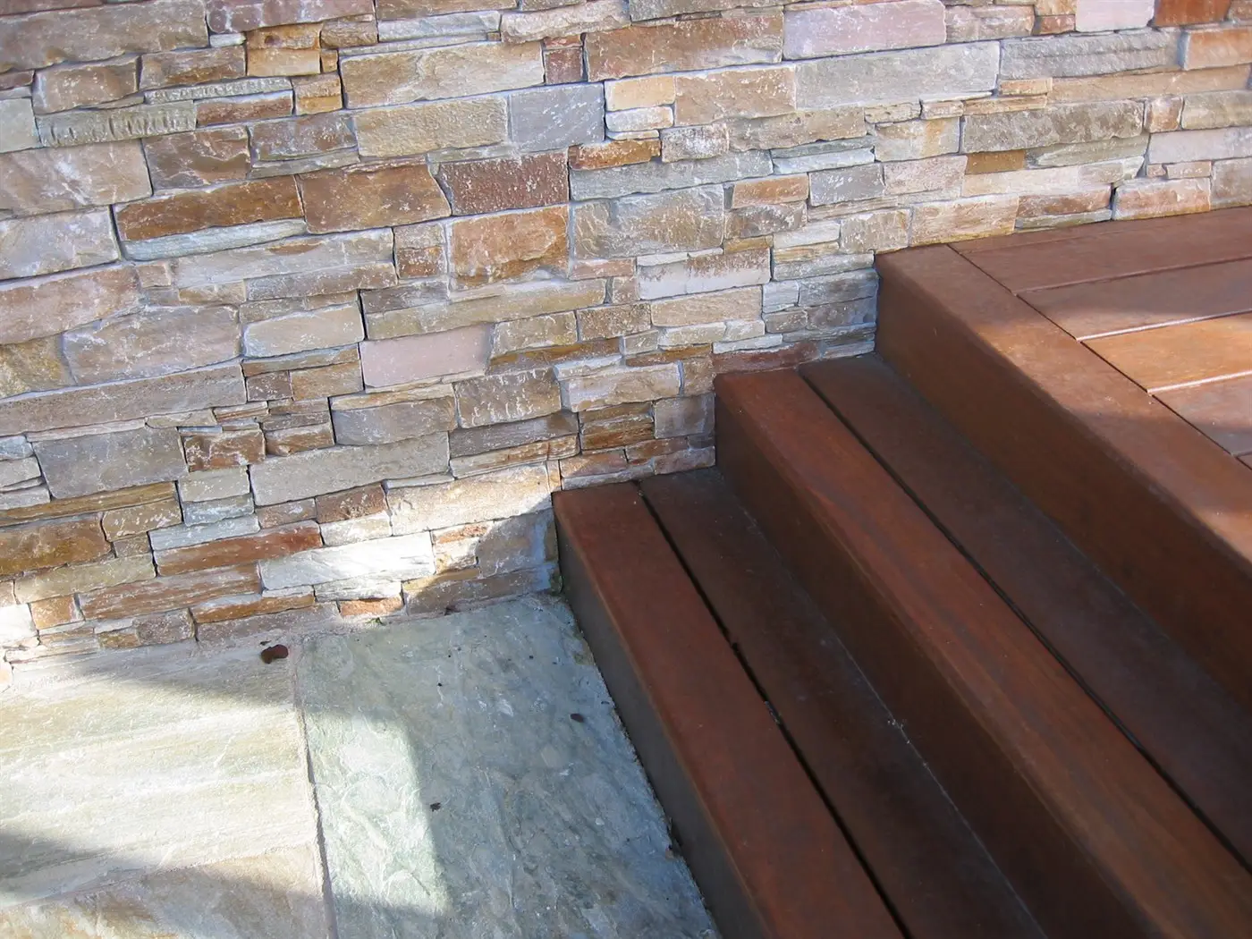 Detail of steps and feature stone