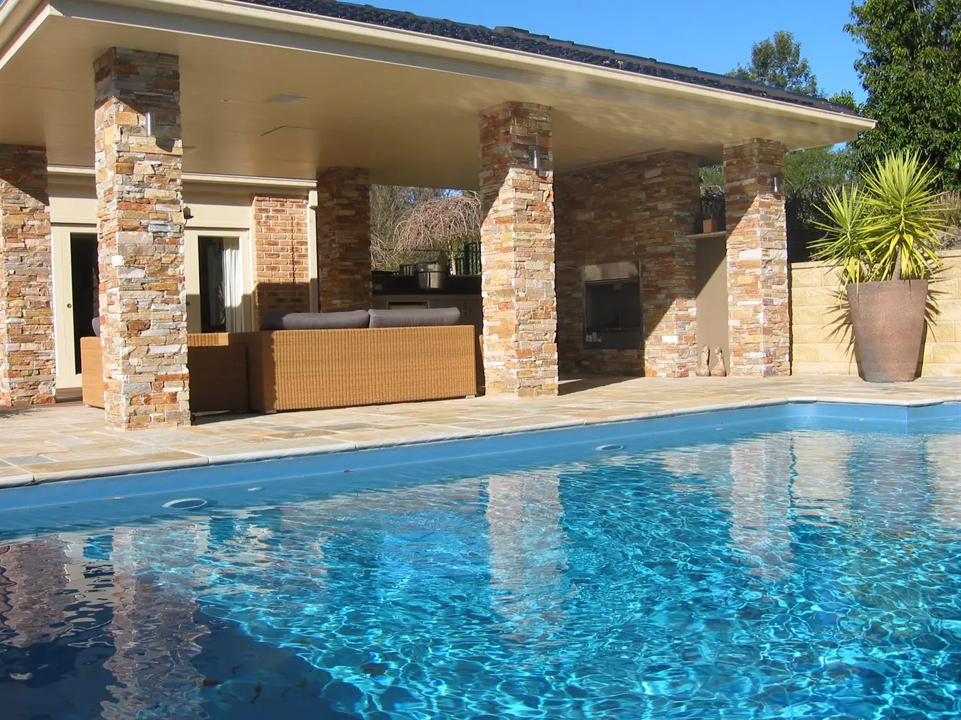 View of Pool Cabana