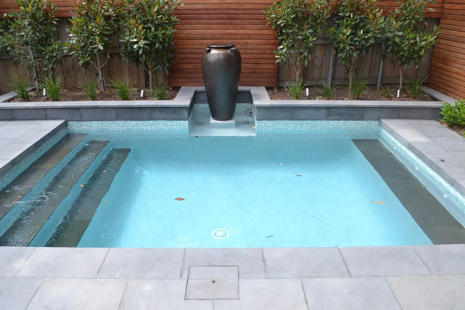 Plunge Pool with Bluestone paving