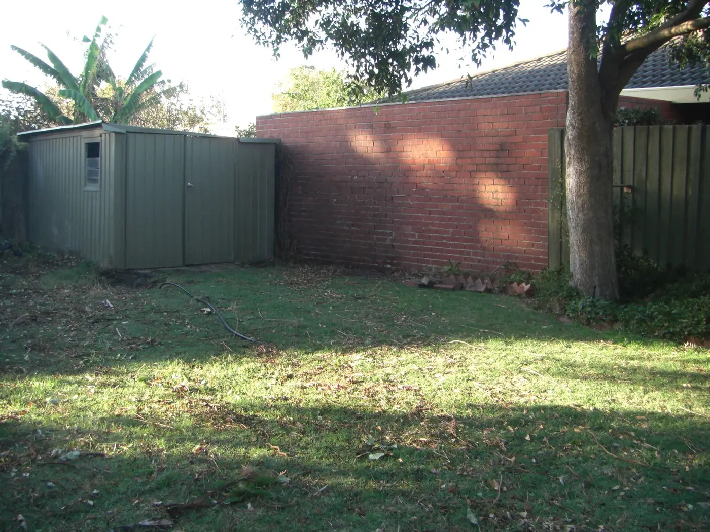 View of rear garden / spa area prior to works