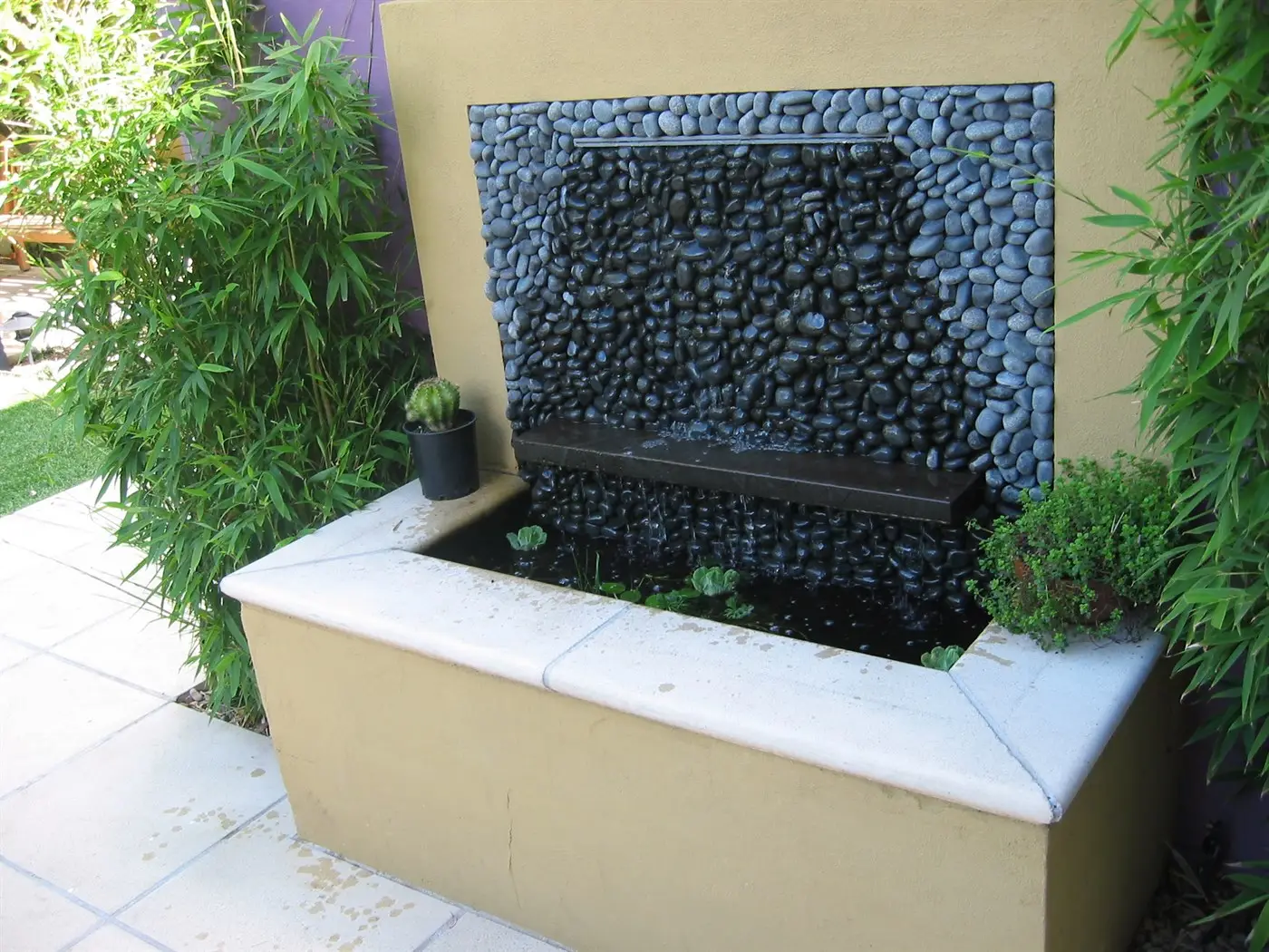View of wall waterfeature