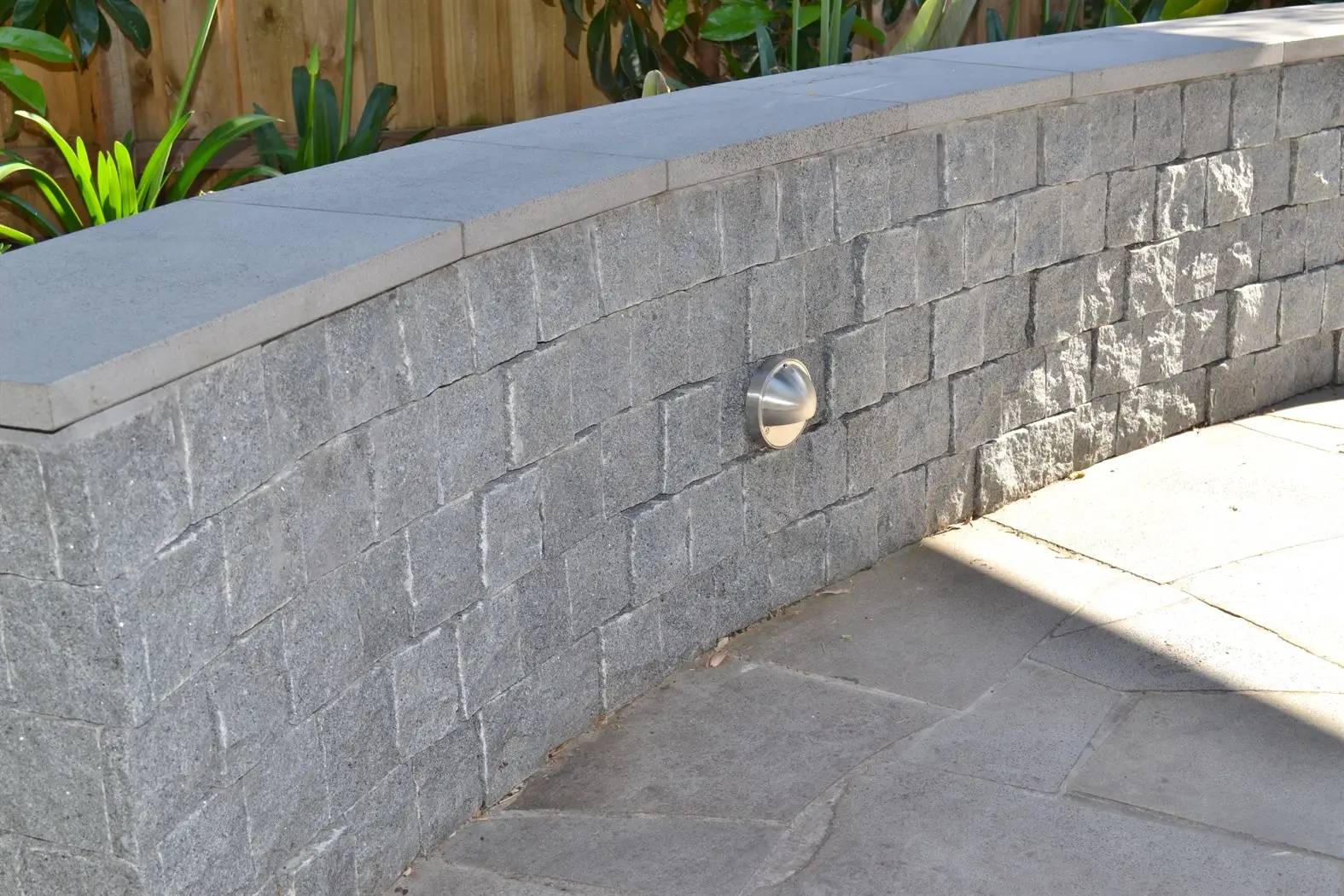 Detail of 'Granite Sett' feature wall